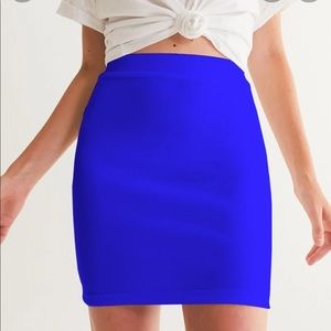 🇺🇸NWT ROYAL BLUE FOREVER 21 PENCIL SKIRT SZ. SMALL.